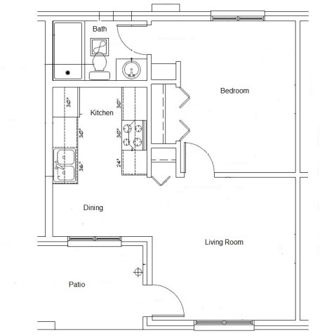 Picture of Pawnee Village 1 apartment floorplan