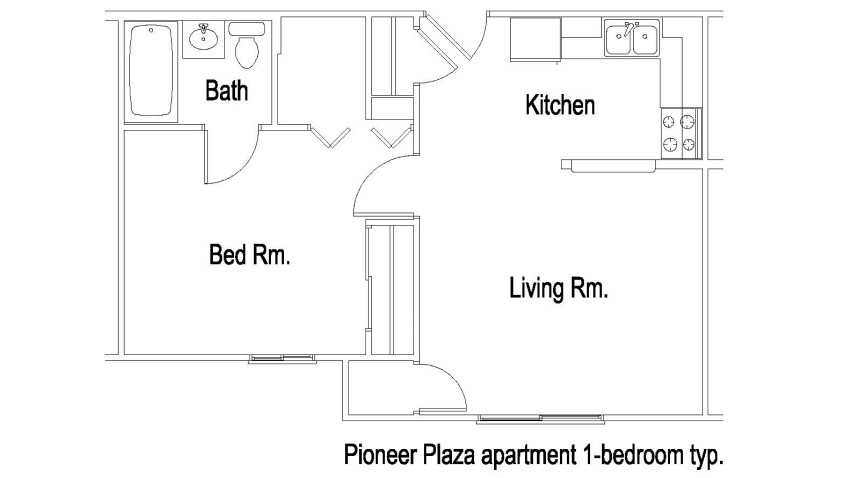 Picture of Pioneer Plaza apartment floorplan